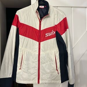 Swix Women's Red and White Ski Jacket